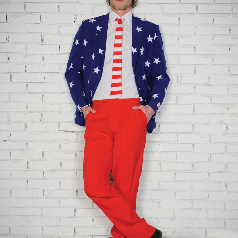 Stylish Stars And Stripes Suit for Sporting Events Independence Day and Celebrations