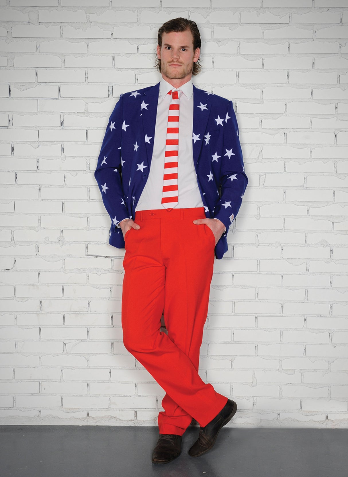 Stylish Stars And Stripes Suit for Sporting Events Independence Day and Celebrations