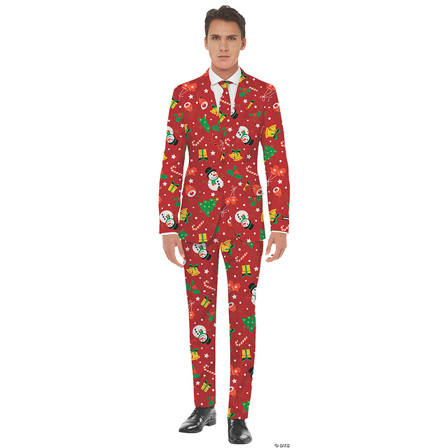Christmas Red Icons Ad Lg Costume