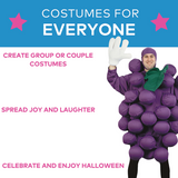 Unisex Purple Grapes Costume