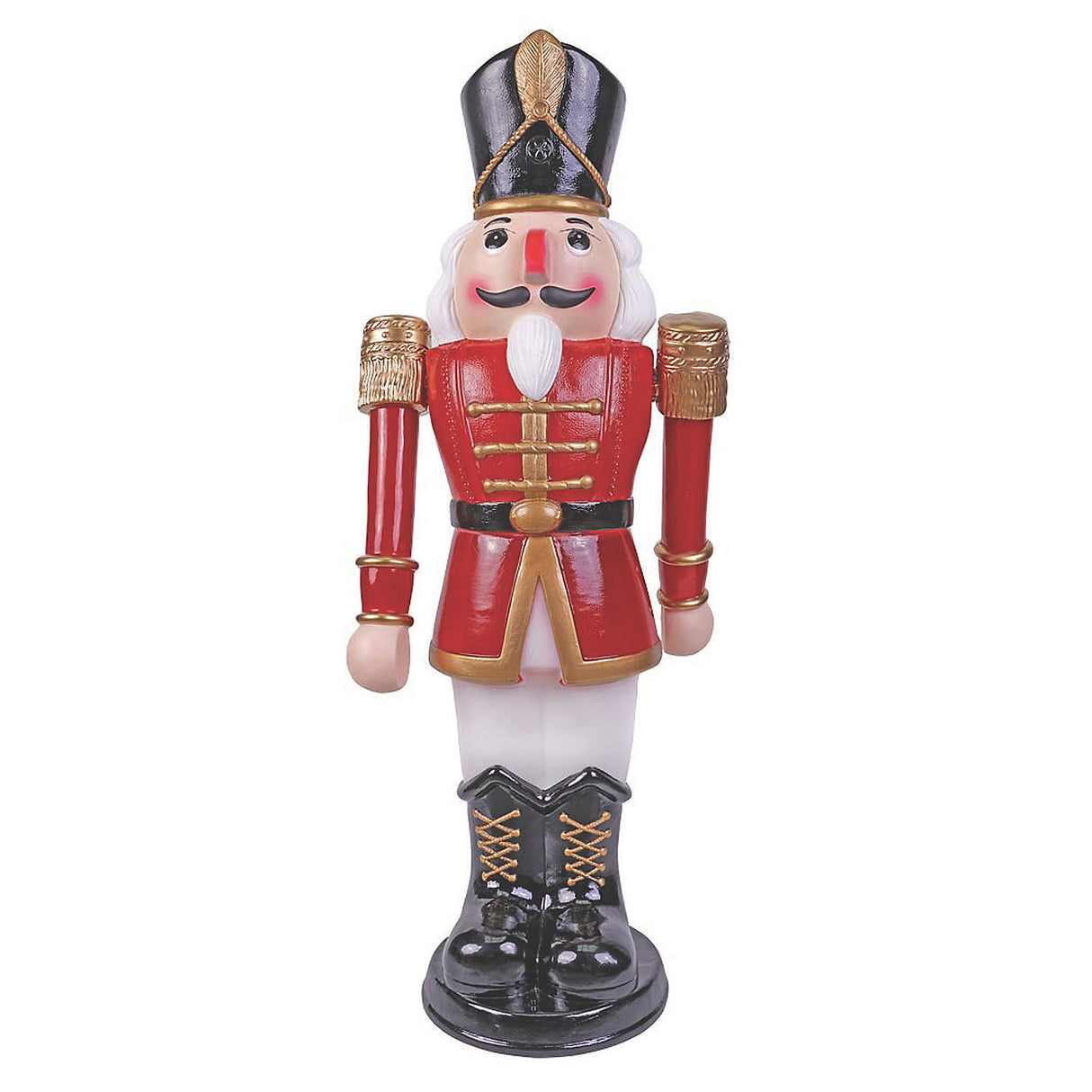 Animated Nutcracker Red and White Decoration for Holiday Celebrations and Christmas Events