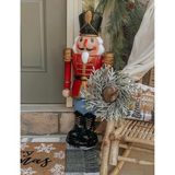 NUTCRACKER ANIMATED RED/BU 36in