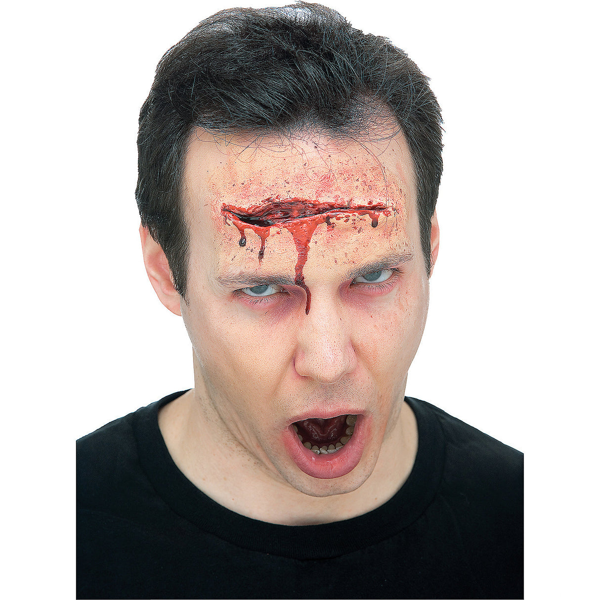 Realistic Large Gash Prosthetic for Halloween Costumes Zombie Makeup and Scary Effects