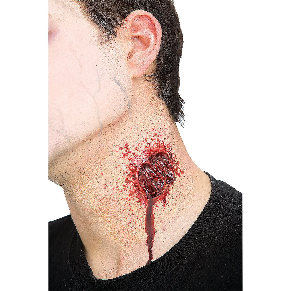 Realistic Vampire Gash Appliance for Halloween Costumes Themed Parties and Scary Movie Events