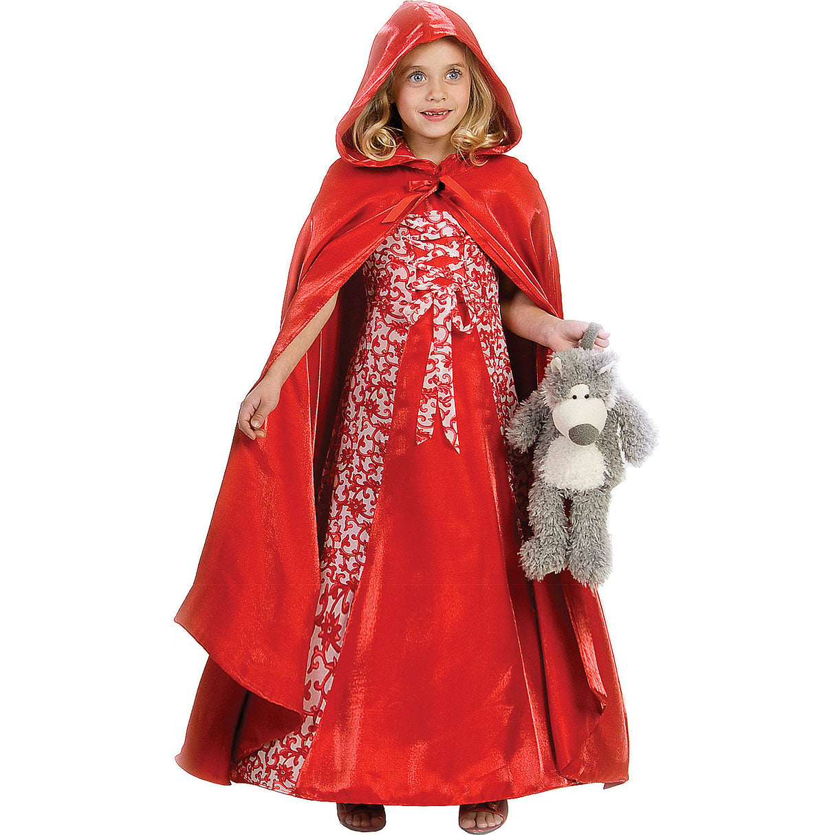 Classic Girl's Princess Red Riding Costume for Halloween Themed Parties Dress-Up Fun and Imaginative Play