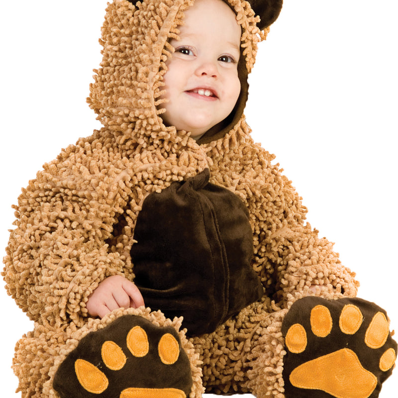 Adorable Toddler Chenille Teddybear Costume for Halloween Dress Up Parties and Cute Animal Theme Events