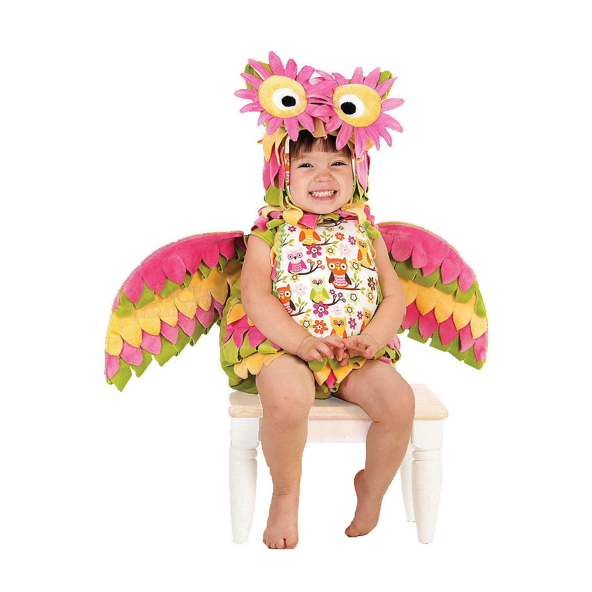 Adorable Toddler Hootie The Owl Costume for Halloween Themed Parties and Dress-Up Events