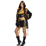 Stylish Women's Boxer Costume for Halloween Parties and Themed Events