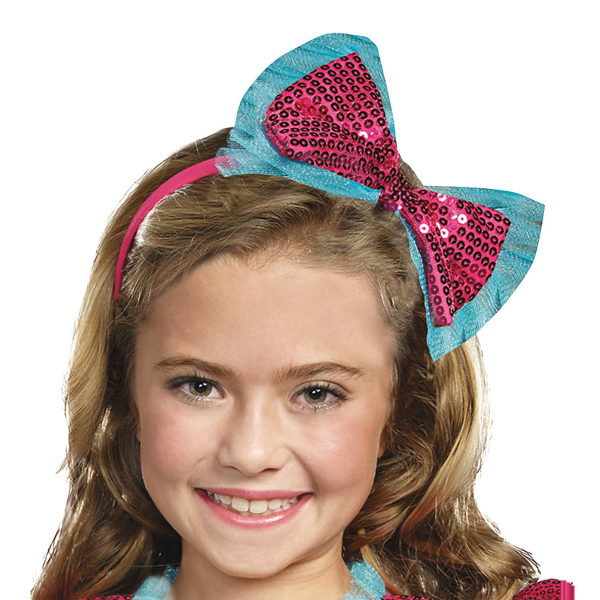 Shimmering Dance Craze Child Headband in Pink for Recitals Halloween Costumes and Everyday Fun