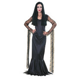 Elegant Women's Morticia Costume for Halloween Parties Themed Events and Spooky Celebrations