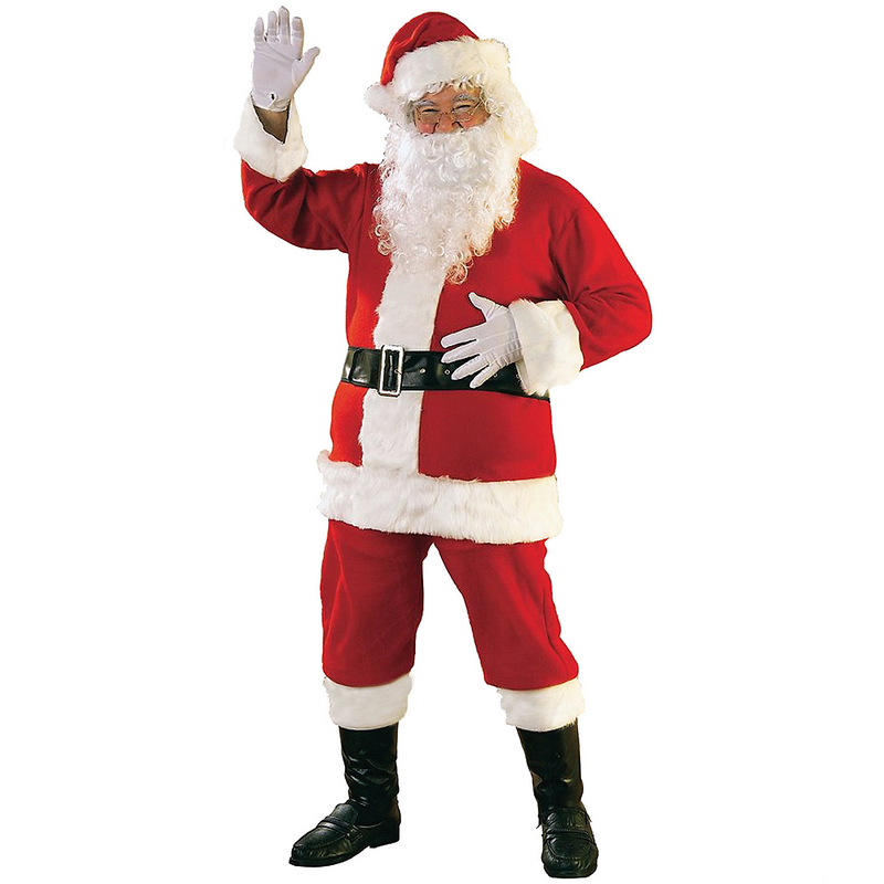 Premium Santa Suit Flannel for Holiday Celebrations Christmas Parties and Festive Events