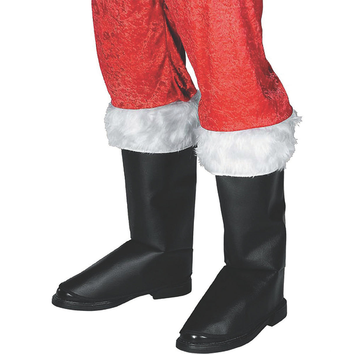 Deluxe Santa Boot Covers for Holiday Costumes Parties and Festive Celebrations