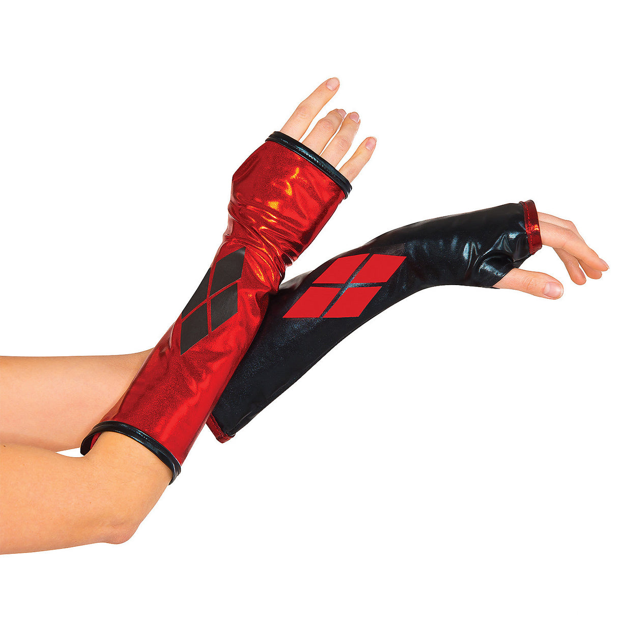Official Harley Quinn Gauntlets for Halloween Costumes Parties and Comic Con Events