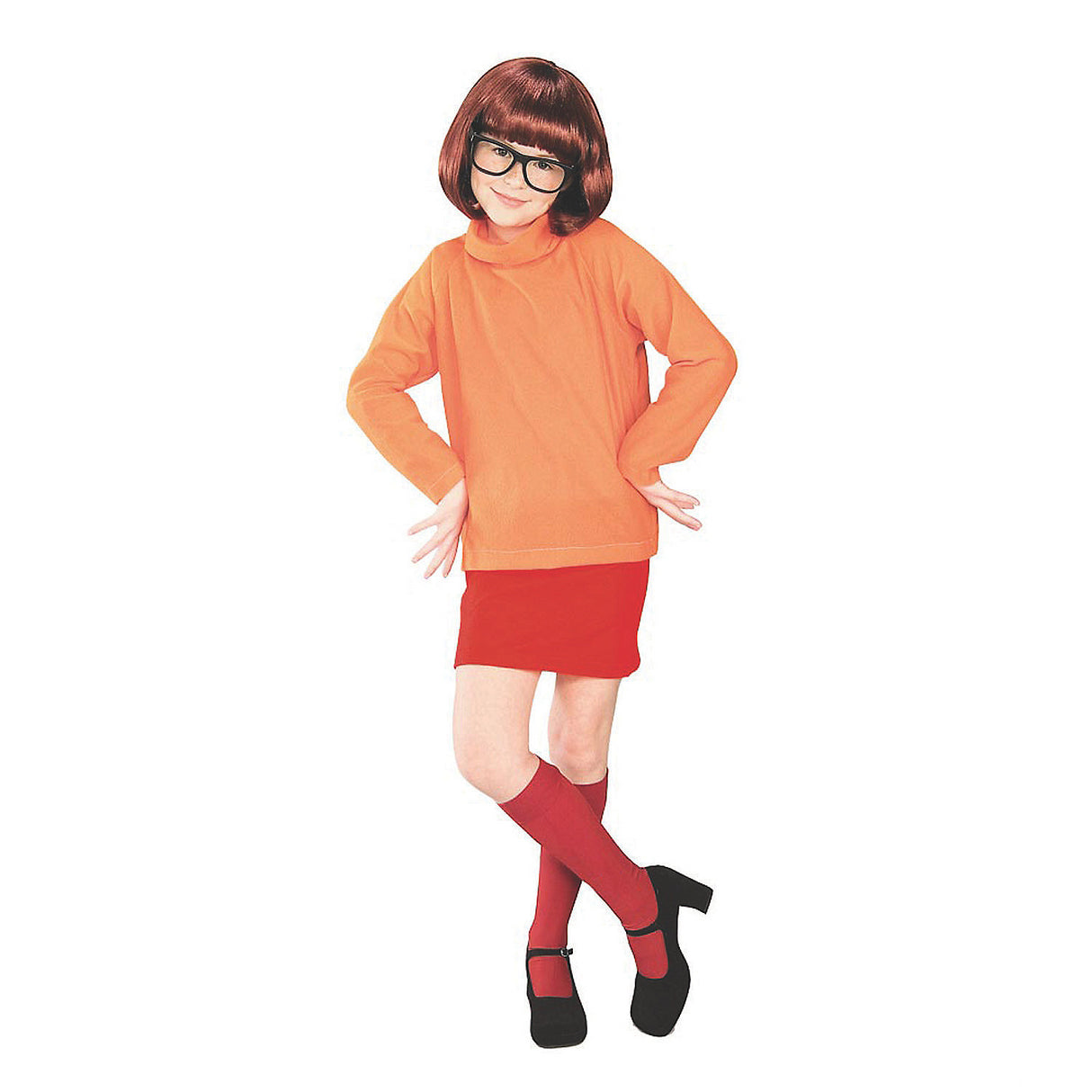 Adorable Girl's Velma Costume for Halloween Trick or Treating and Costume Parties