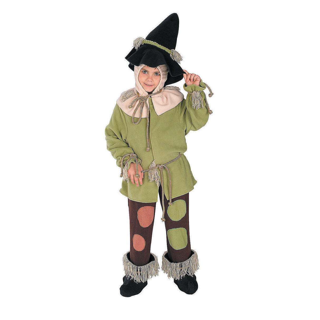 Adorable Boy's Scarecrow Costume for Halloween Parties and Wizard of Oz Celebrations