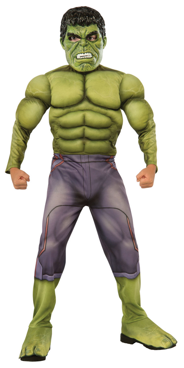 Deluxe Hulk Child Costume for Halloween Parties Superhero Dress Up and Comic Con Events