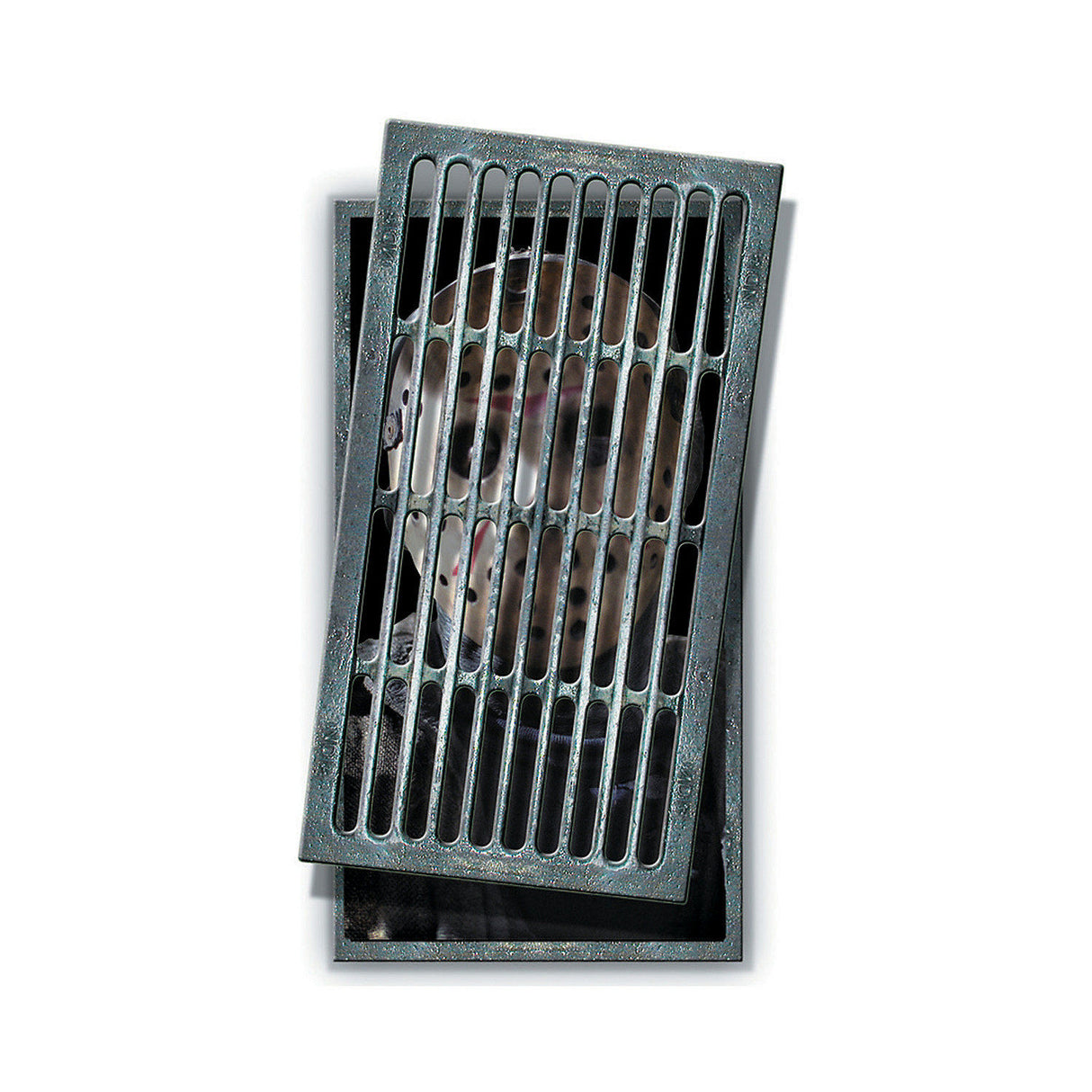 Scary Jason Floor Grate for Halloween Parties Haunted Houses and Themed Decorations