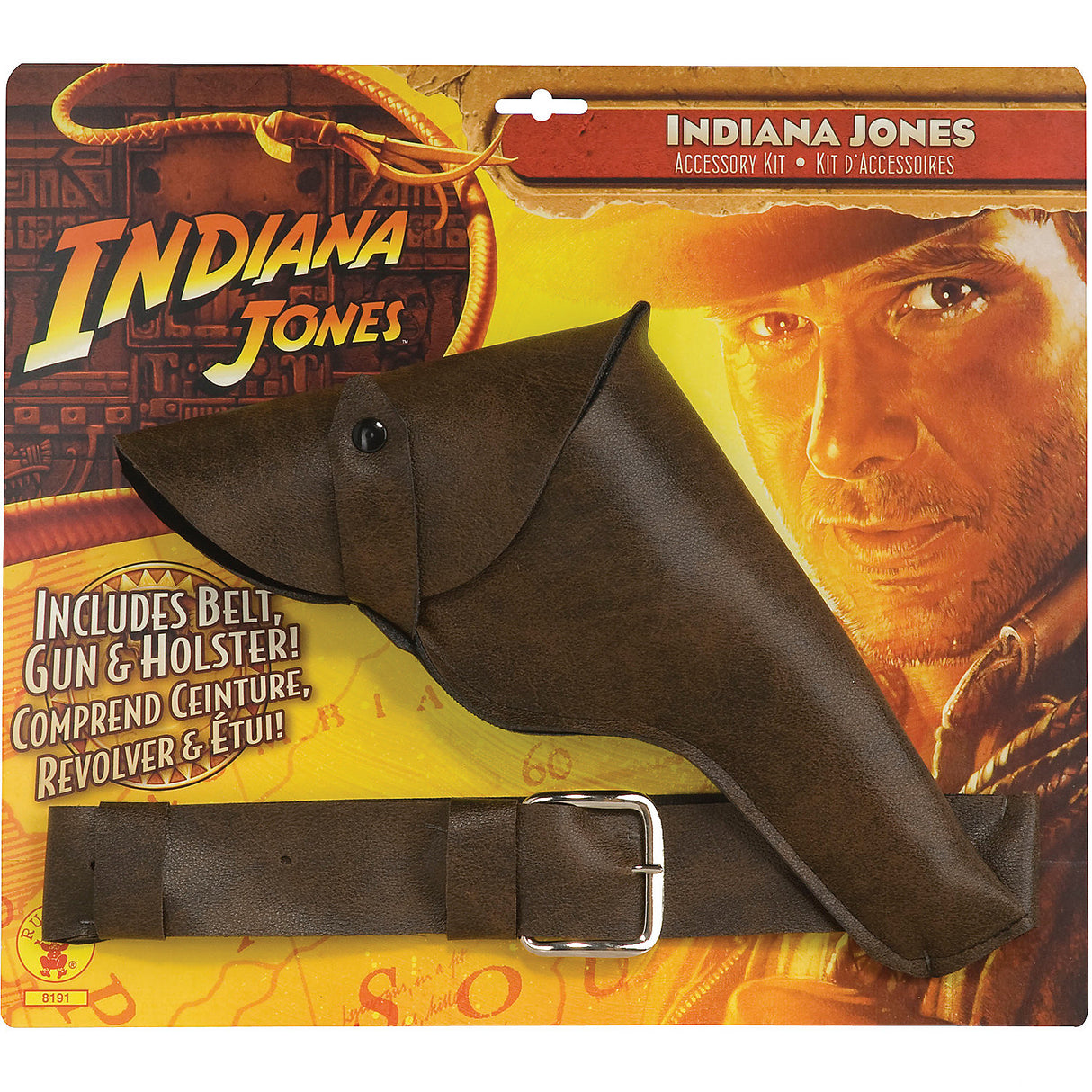 Indiana Jones Gun With Holster for Halloween Costumes and Themed Events Accessories