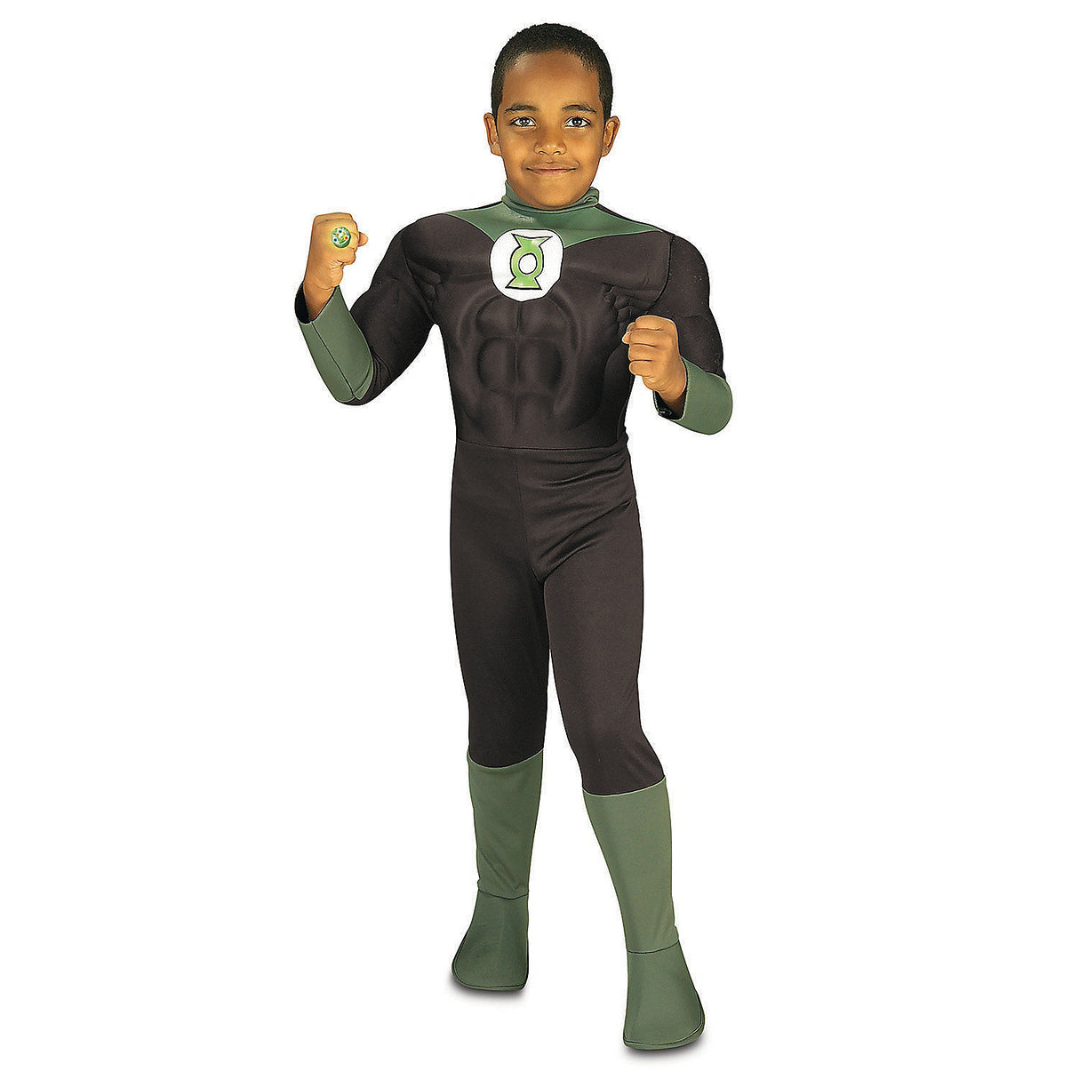 Deluxe Boy's Green Lantern Costume for Halloween Parties Superhero Dress Up and Comic Adventures