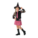 Enchanting Girl's Drama Queen Witch Costume for Halloween Parties and Spooky Celebrations