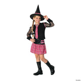 Enchanting Girl's Drama Queen Witch Costume for Halloween Parties and Spooky Celebrations
