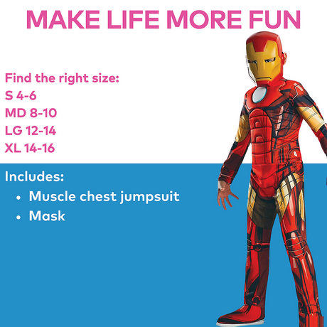 Boy's Iron Man Costume