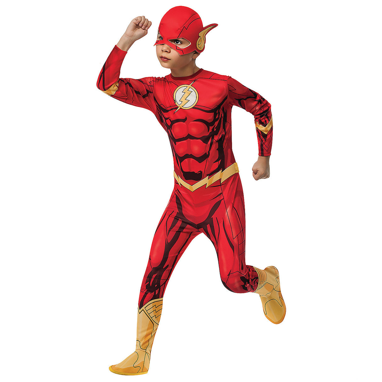 Boy's Flash Superhero Costume for Halloween Parties and Creative Dress-Up Events