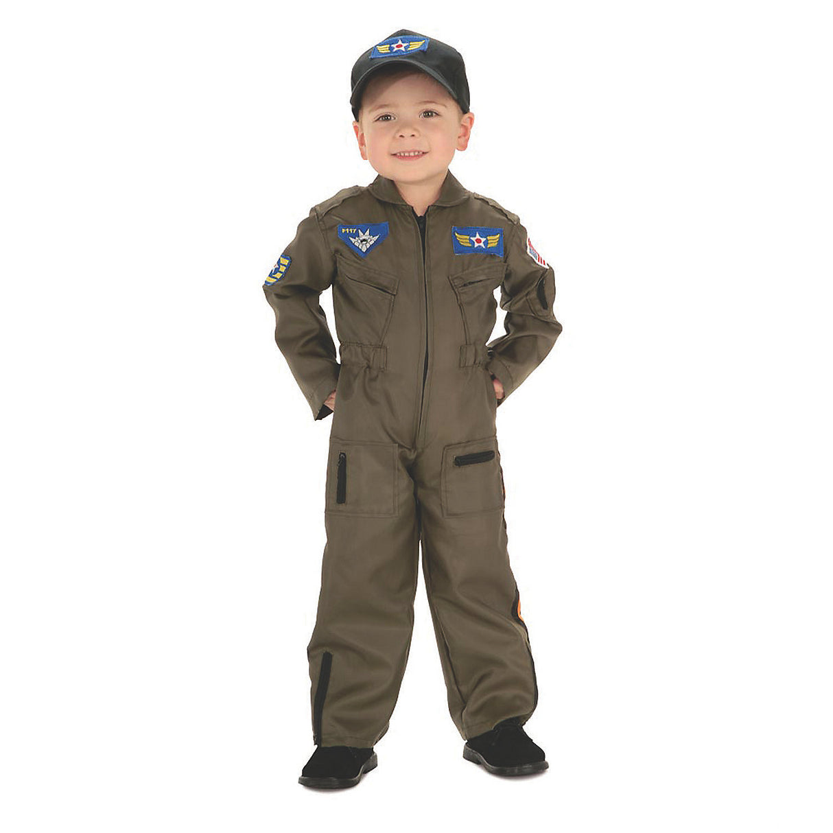 Authentic Unisex Pilot Child Costume for Halloween Parties and Airplane-themed Events