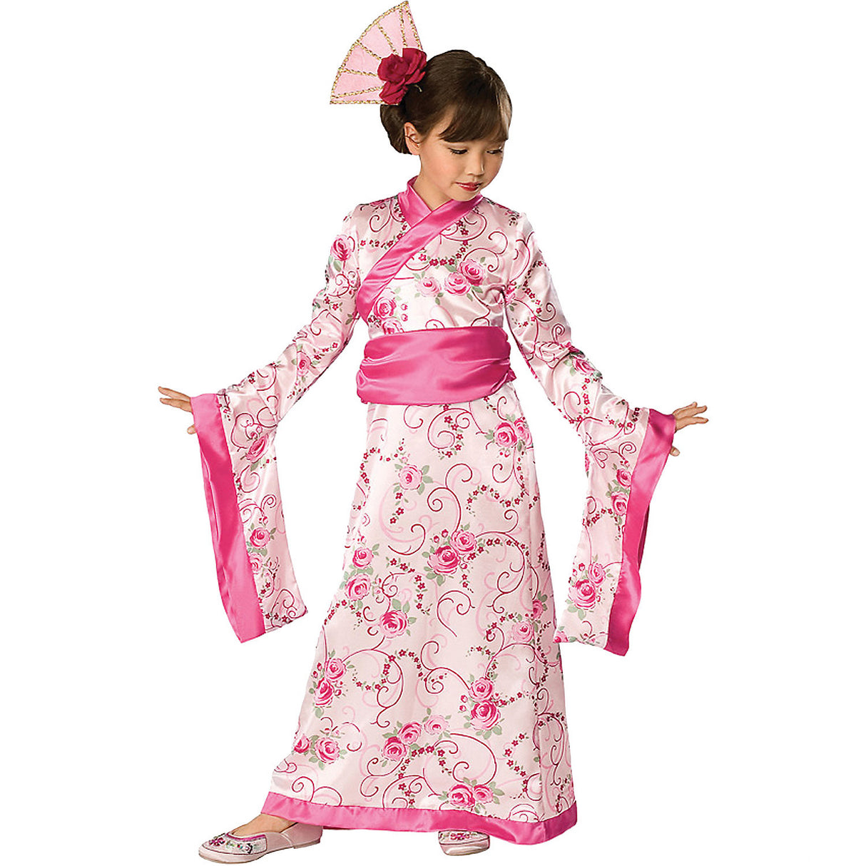 Beautiful Girl's Asian Princess Costume for Halloween Parties Dress Up and Family Traditions
