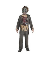 Boy’s Corpse Halloween Costume Skeleton Rib Cage Horror Outfit