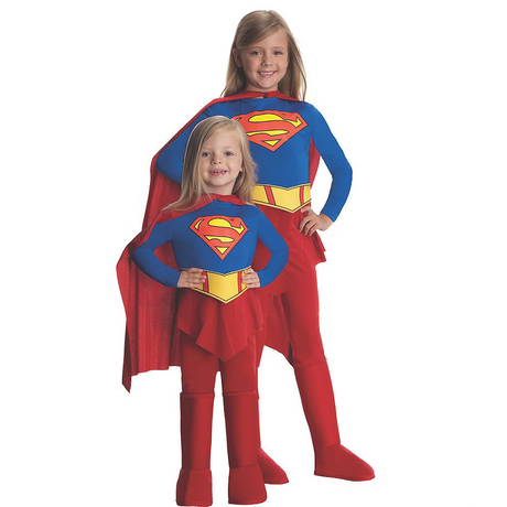 Girl's Deluxe Supergirl Costume