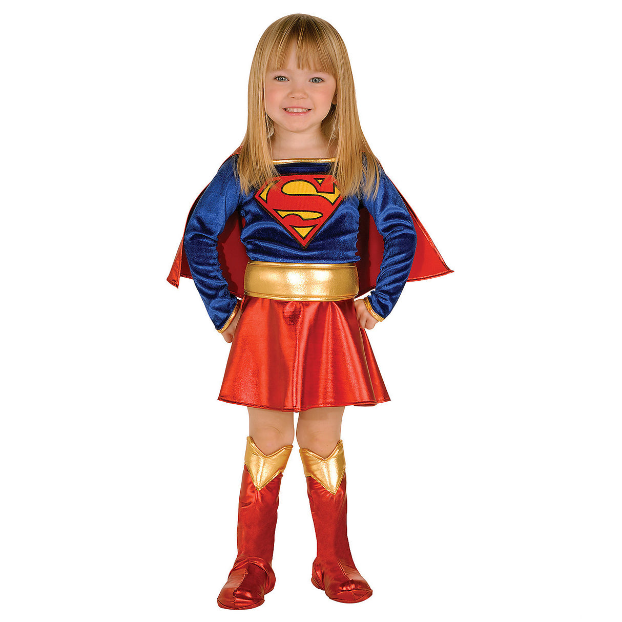 Deluxe Supergirl Toddler Costume for Halloween Parties Dress-Up Events and Imaginative Play