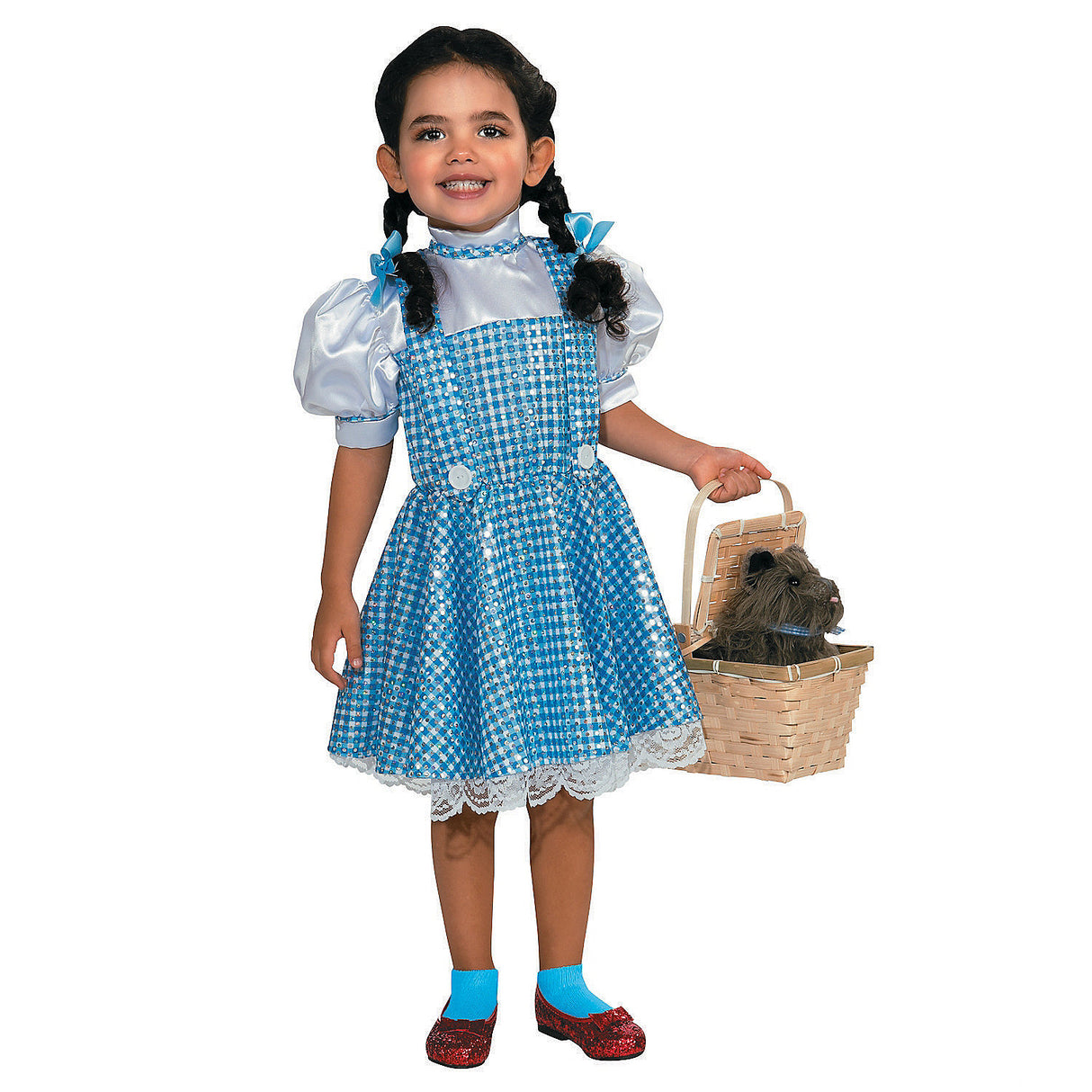Enchanting Sequin Dorothy Child Costume for Halloween Parties School Plays and Imaginative Play Adventures