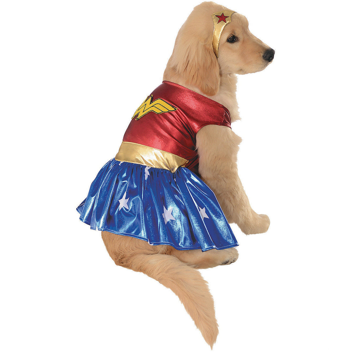 Wonder Woman Pet Costume for Halloween Costume Parties and Dog Dress Up Events
