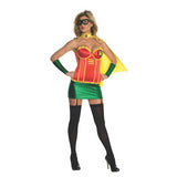 Women's Deluxe Robin Costume for Halloween Parties Superhero Dress-Up and Comic Con Events