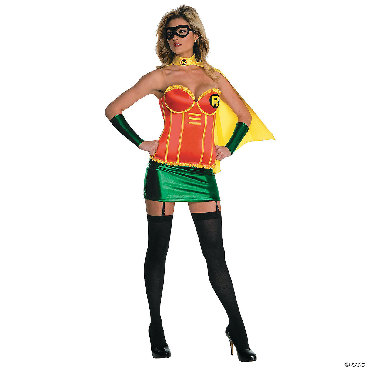 Women's Deluxe Robin Costume for Halloween Parties Superhero Dress-Up and Comic Con Events