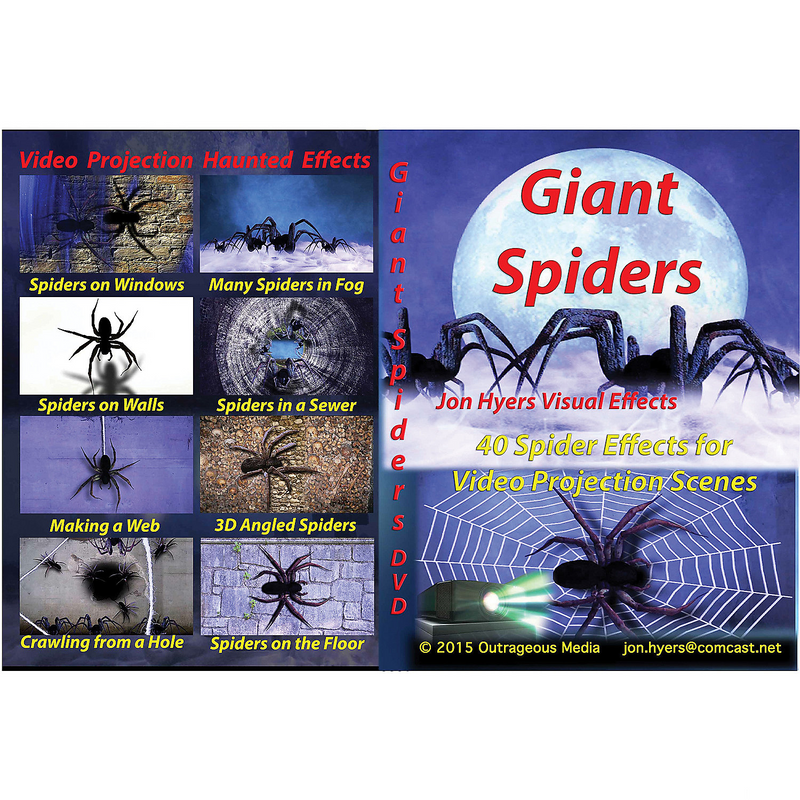 RADYAN Giant Spiders DVD featuring More than 40 spider effects chapters and Multiple spider scenes and variations