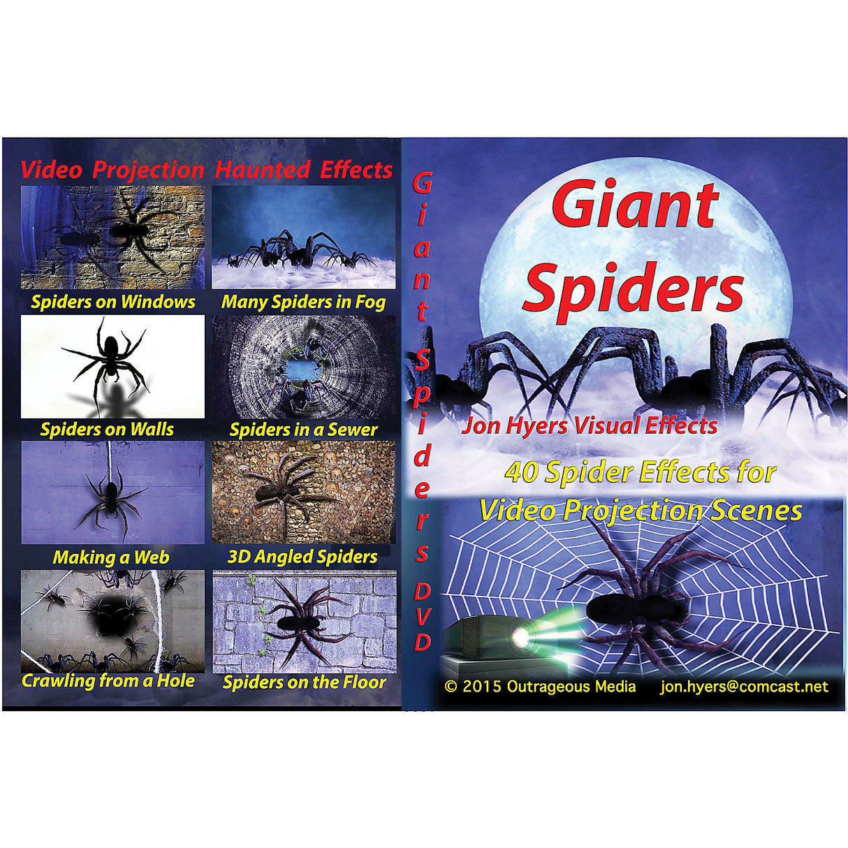 Giant Spiders DVD for Halloween Parties and Scary Movie Nights