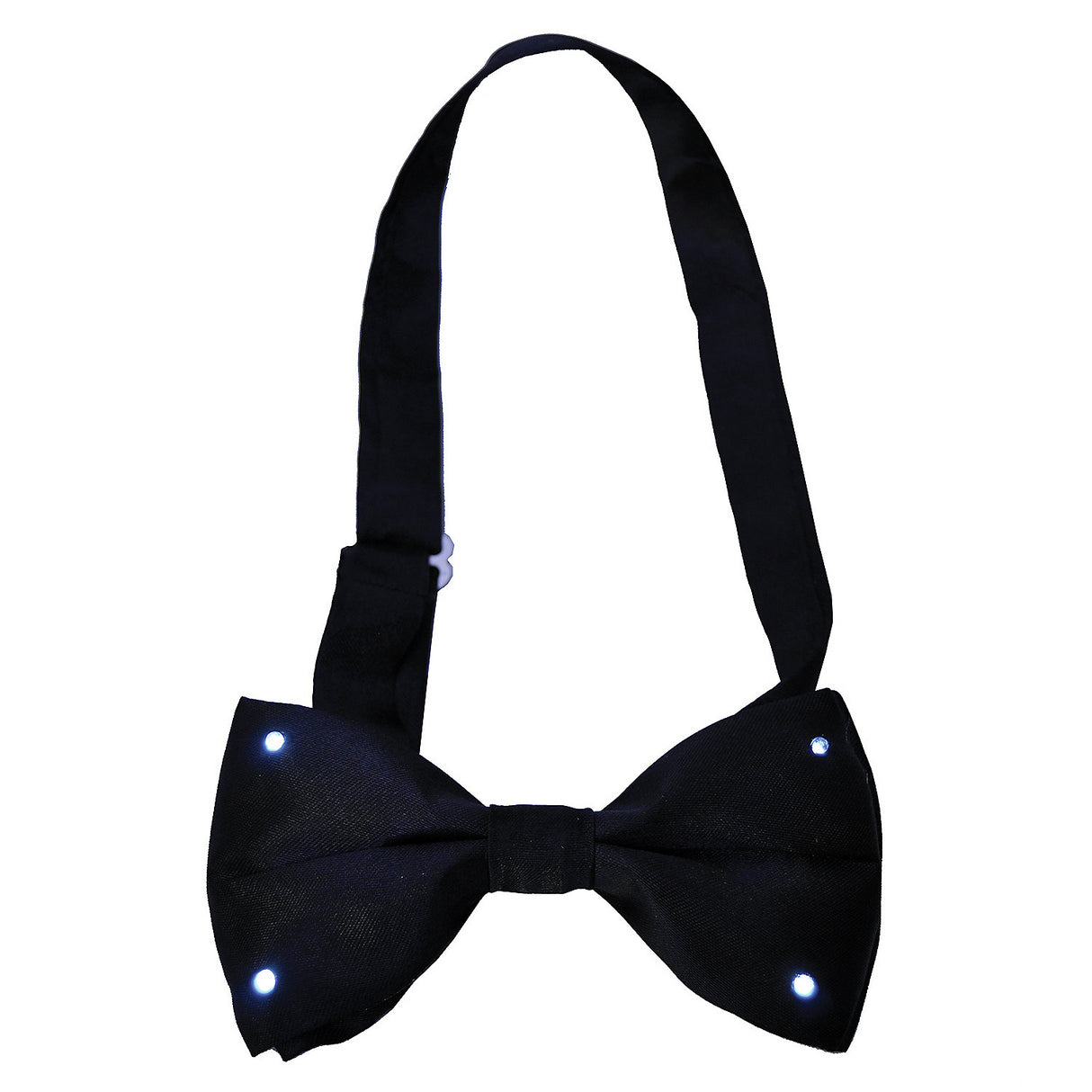 Light Up Bow Tie Black for Clown Costume Mardi Gras Parties and Festive Celebrations