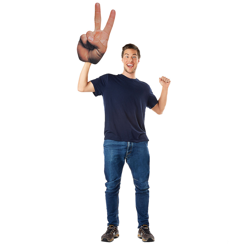 Hand Peace Prop for Patriotic Events Halloween Parties and Themed Celebrations