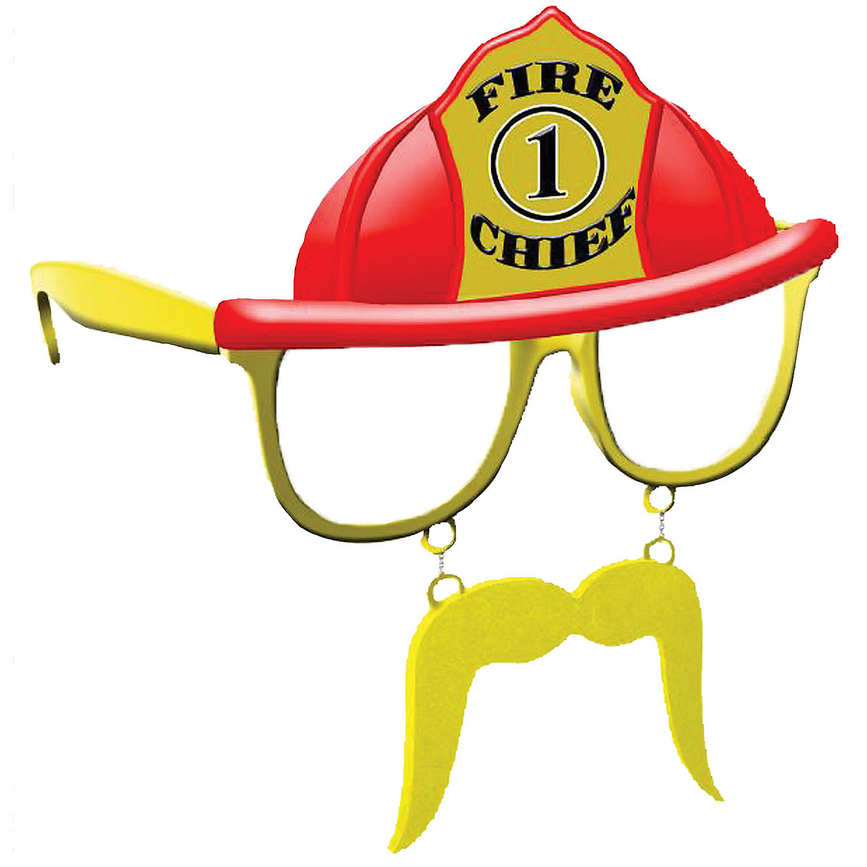 Fire Chief Sunstache Accessory for Costumes and Fun Party Themes