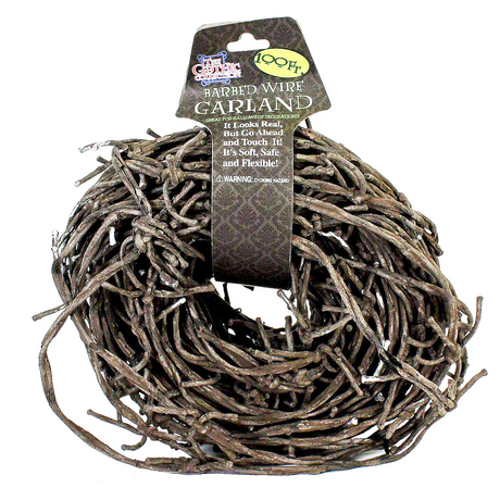 RUSTED BARBED WIRE 100 FT