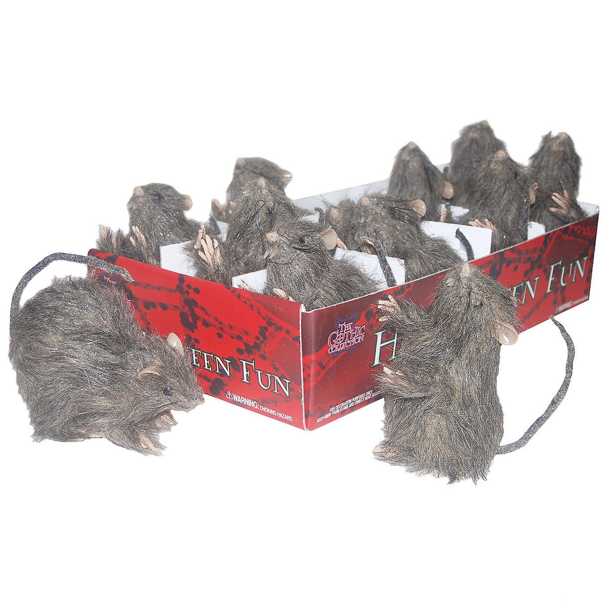 Authentic Furry Rat Prop for Halloween Decorations and Spooky Themed Parties