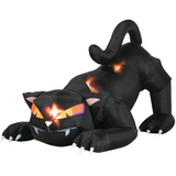 Black Cat With Turning Head Decoration