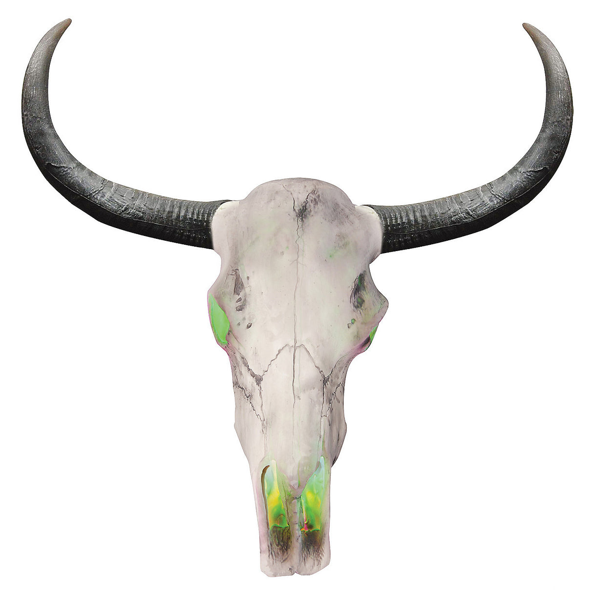 Spooky Lightup Longhorn Skull Decor for Halloween Parties Haunted House Displays and Creepy Themed Events