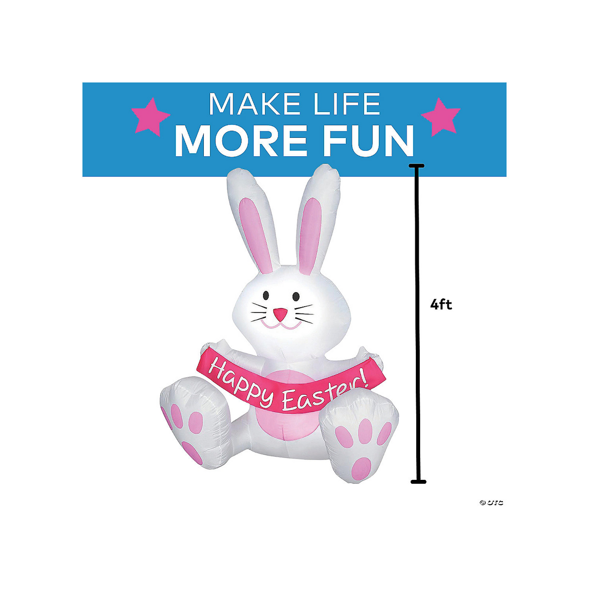 Happy Easter Bunny Airblown 4 Feet