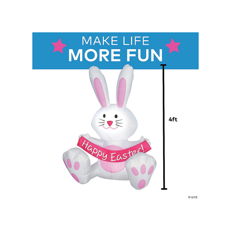 Happy Easter Bunny Airblown 4 Feet