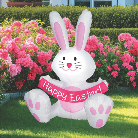 Happy Easter Bunny Airblown 4 Feet