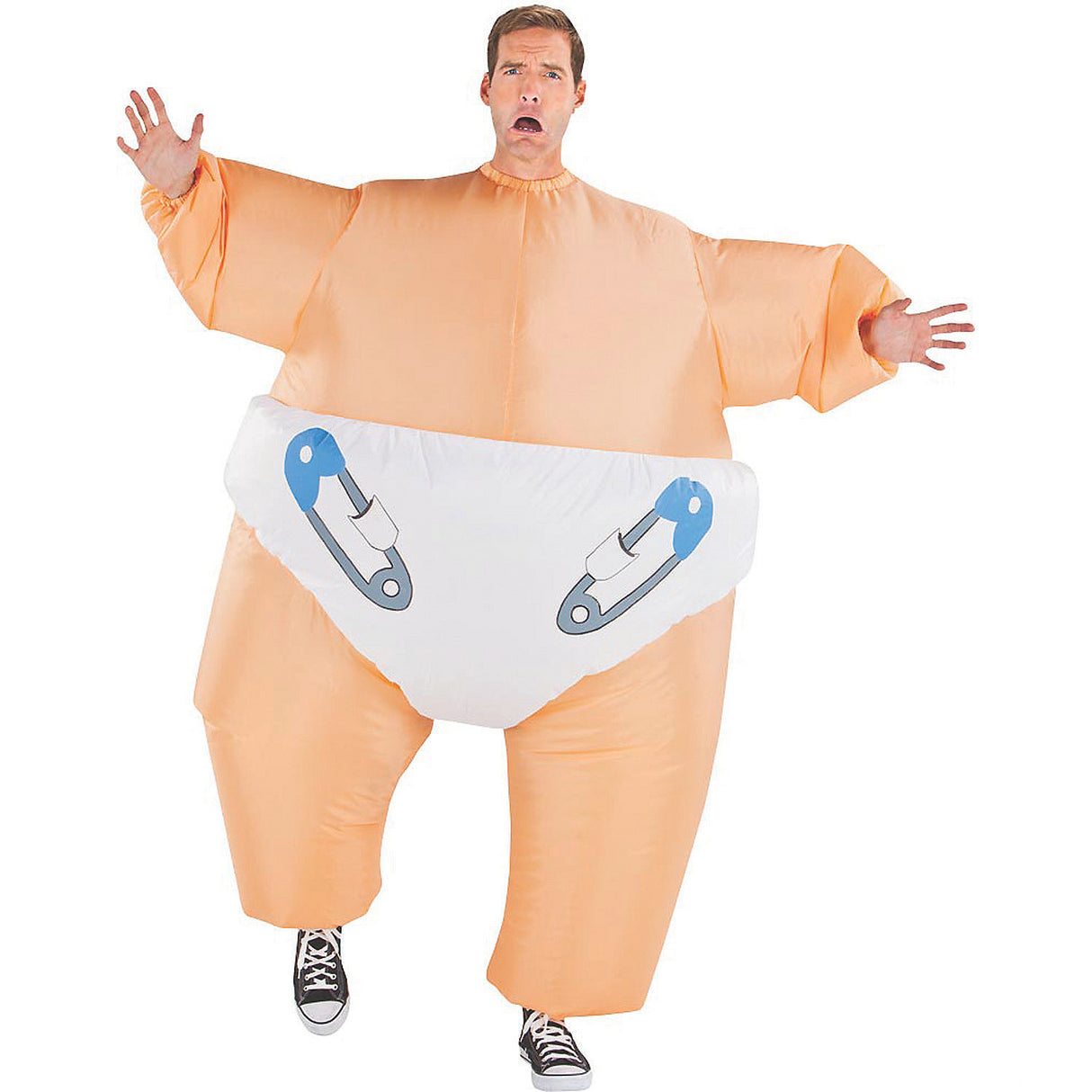 Inflatable Big Baby Adult Costume for Halloween Parties and Fun Events