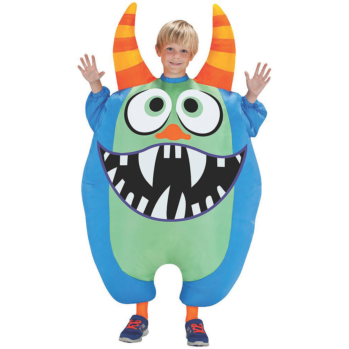 Inflatable Scareblown Blue Child Costume for Halloween Fun and Imaginative Play